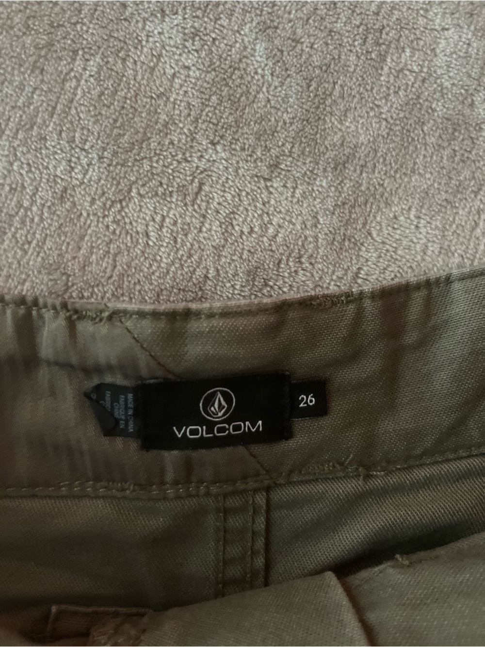 Volcom Olive Utility Pocket Shorts - Picture 2 of 4
